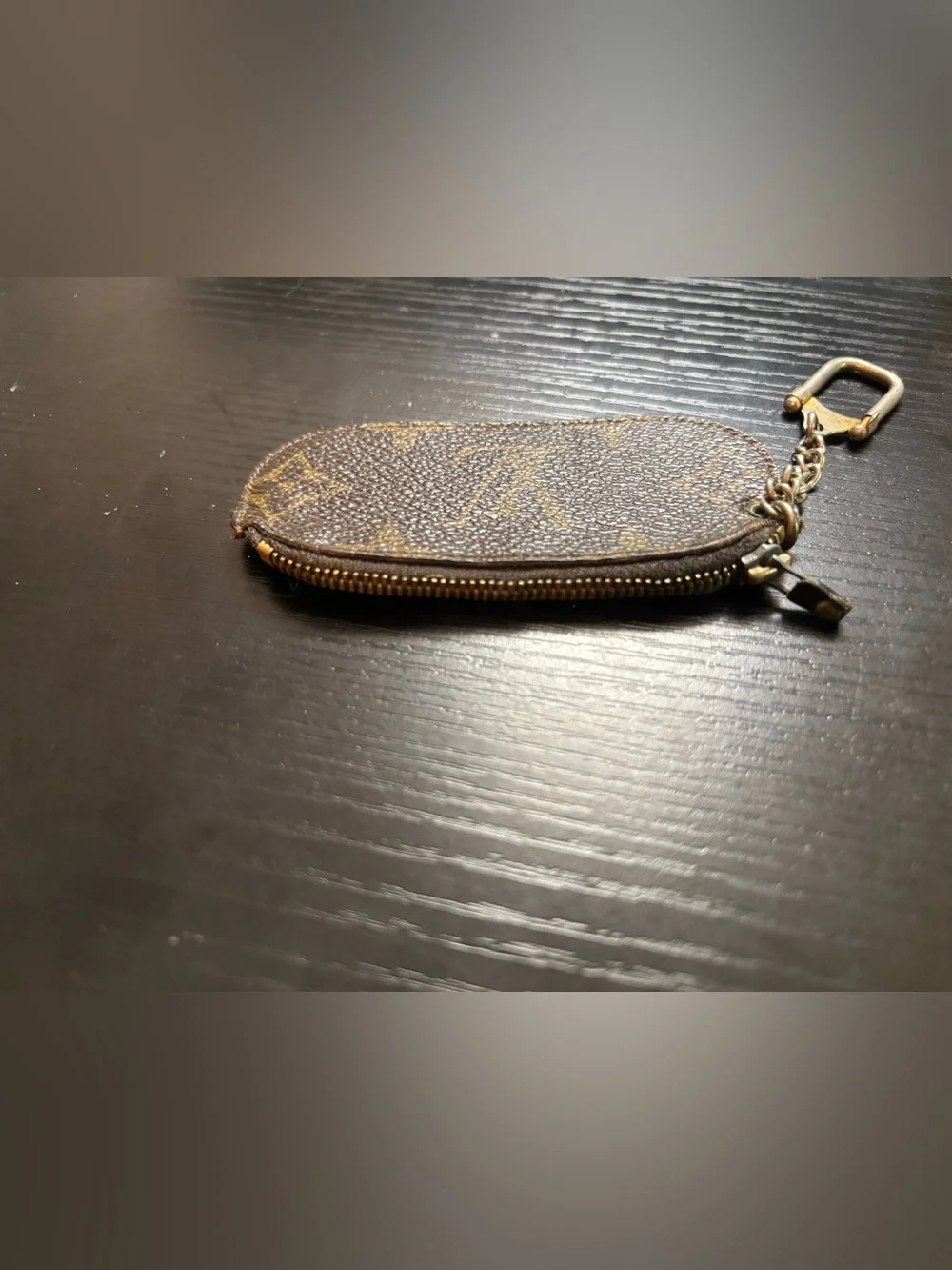 Rare Vintage Louis Vuitton Monogram Etui Crepia Coin & Key Pouch